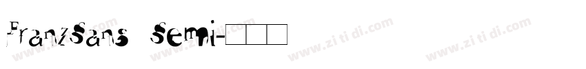 FranzSans Semi字体转换